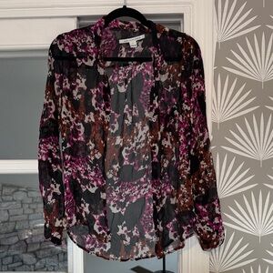 Diane Von Furstenberg Multicolor Floral Blouse